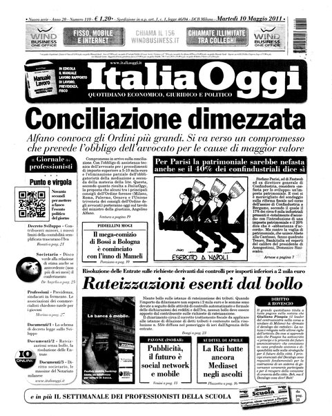 Italia oggi : quotidiano di economia finanza e politica